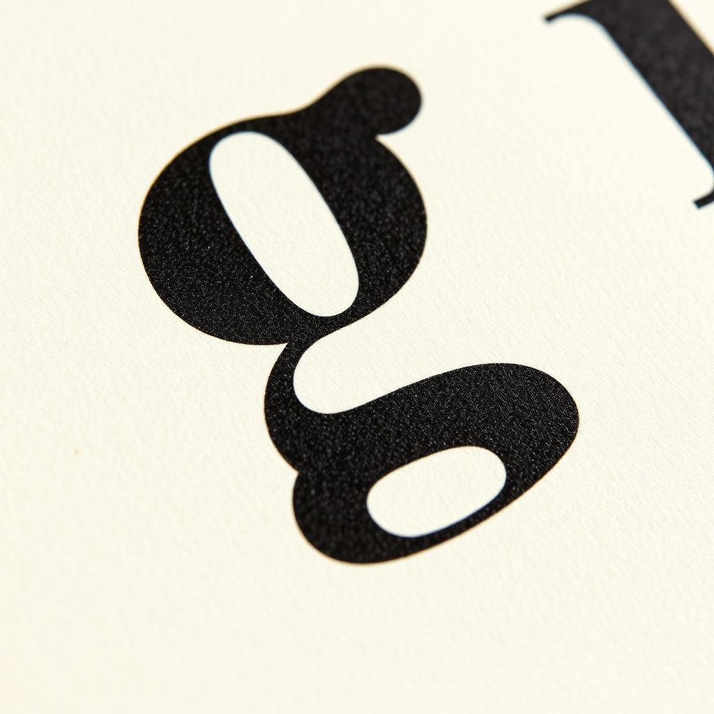 Extreme close-up of the letter g printed in a serif italic.